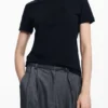 T-Shirt with Rhinestone Logo
