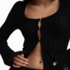 T-Shirt with Snap Fasteners and Tie T-Shirt with Snap Fasteners and Tie