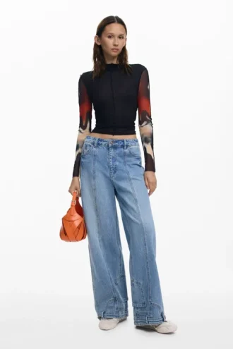 T-Shirt with Transparent Sleeves