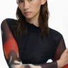 T-Shirt with Transparent Sleeves T-Shirt with Transparent Sleeves