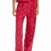 Tailored Floral Lace Trousers