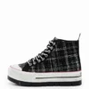 Tartan Platform High-Top Sneakers Tartan Platform High-Top Sneakers