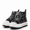Tartan Platform High-Top Sneakers Tartan Platform High-Top Sneakers