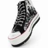 Tartan Platform High-Top Sneakers Tartan Platform High-Top Sneakers