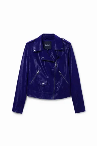 Textured Biker Jacket