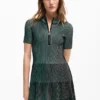 Textured Zipper Dress Textured Zipper Dress