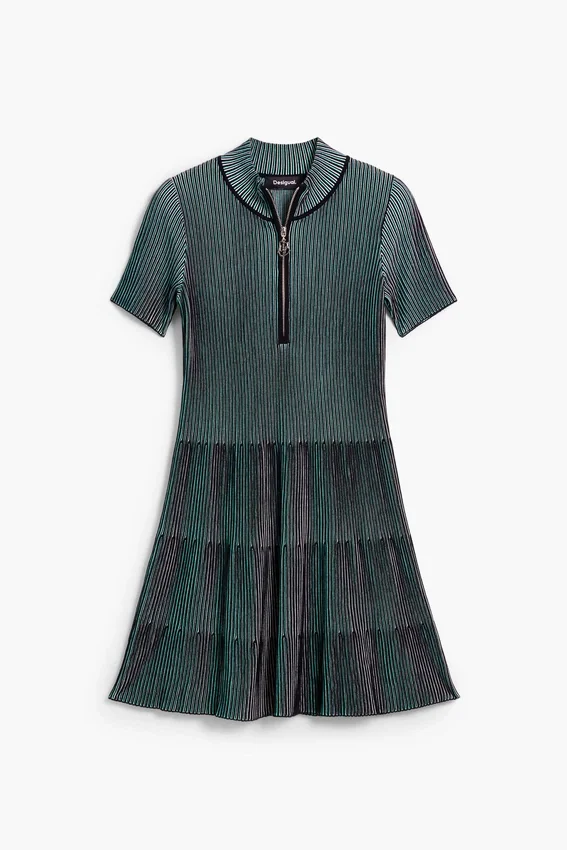 Textured Zipper Dress Textured Zipper Dress