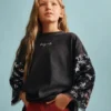 Three-Quarter Sleeve T-Shirt with Stars