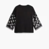 Three-Quarter Sleeve T-Shirt with Stars
