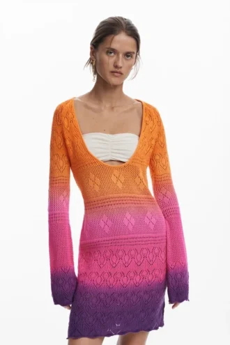 Tie-Dye Crochet Dress