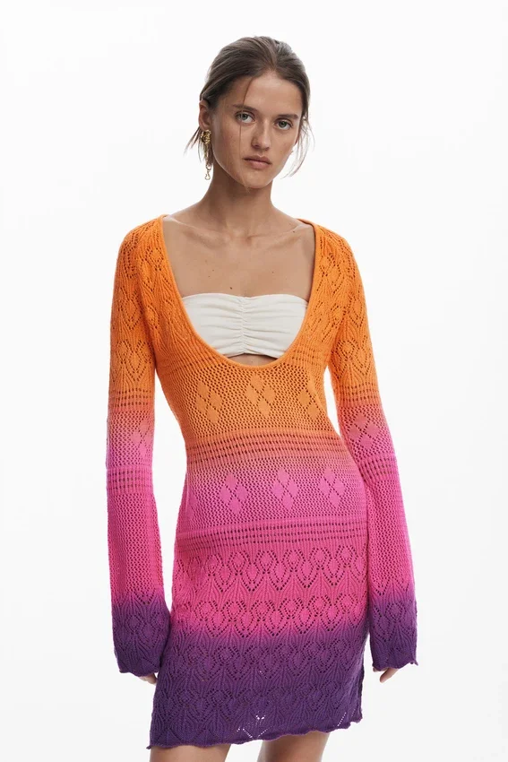 Tie-Dye Crochet Dress Tie-Dye Crochet Dress