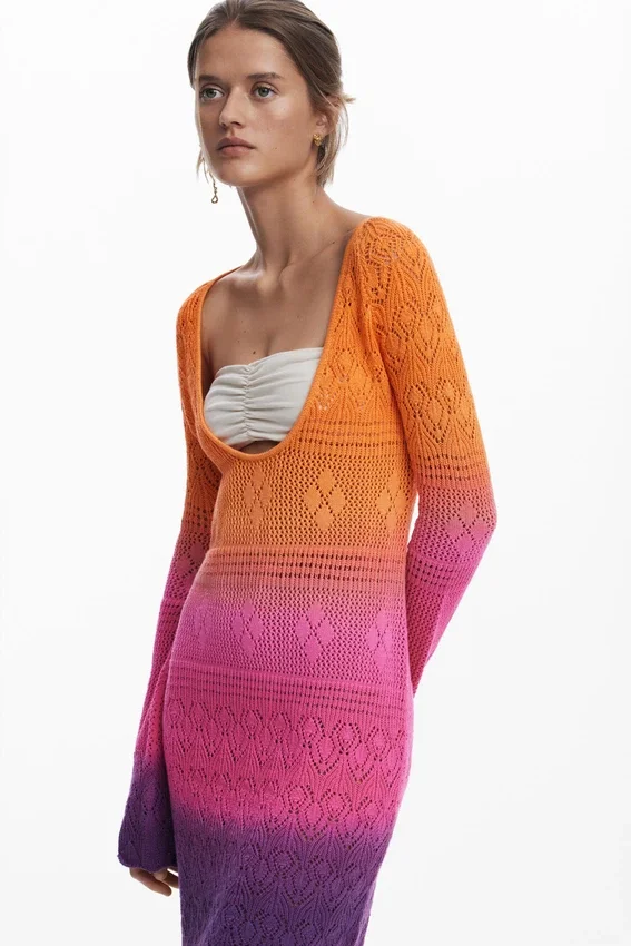 Tie-Dye Crochet Dress Tie-Dye Crochet Dress