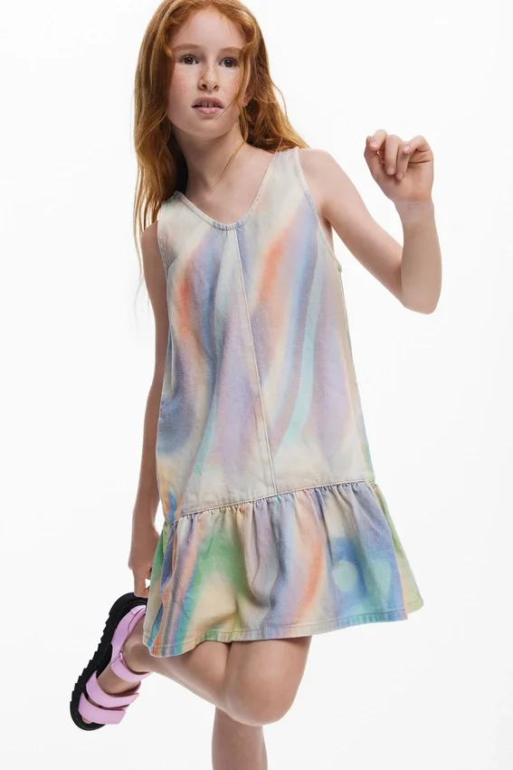 Tie-Dye Denim Dress Tie-Dye Denim Dress