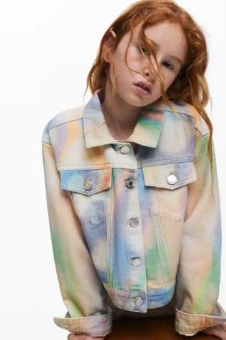 Tie-Dye Denim Jacket