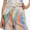 Tie-Dye Denim Shorts Tie-Dye Denim Shorts