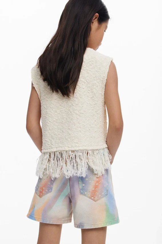 Tie-Dye Denim Shorts Tie-Dye Denim Shorts