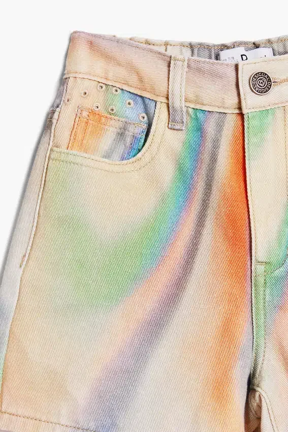 Tie-Dye Denim Shorts Tie-Dye Denim Shorts