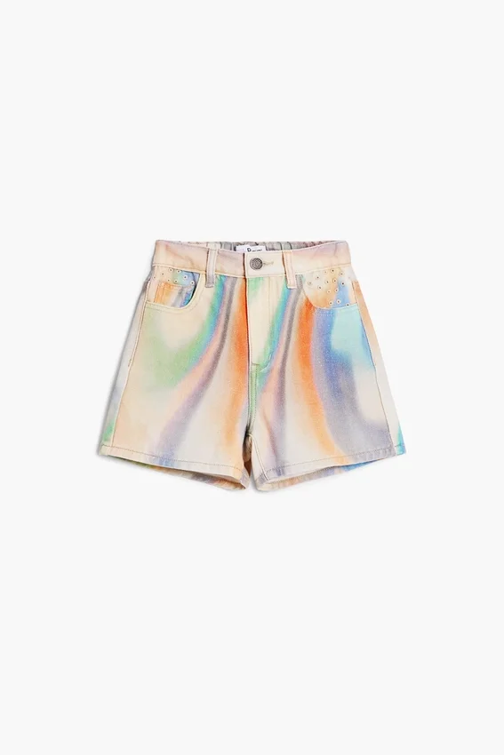 Tie-Dye Denim Shorts Tie-Dye Denim Shorts