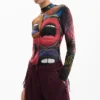 Tie-Dye Trousers with Zippers
