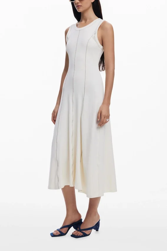 Topstitched Dress Topstitched Dress