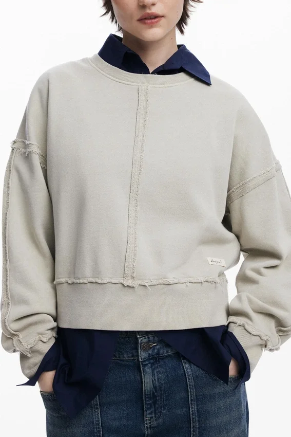 Topstitched Sweatshirt Topstitched Sweatshirt