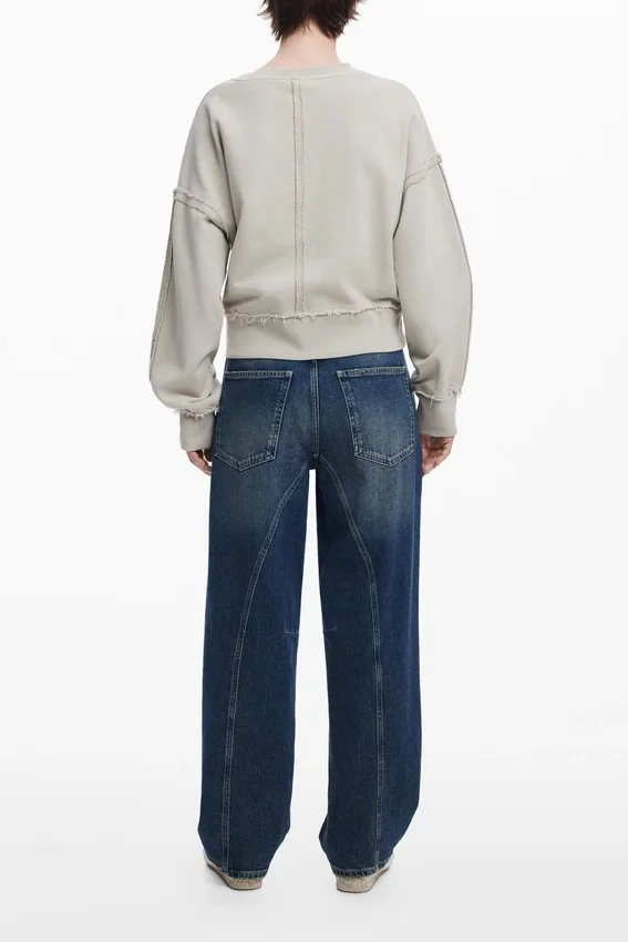 Topstitched Sweatshirt Topstitched Sweatshirt