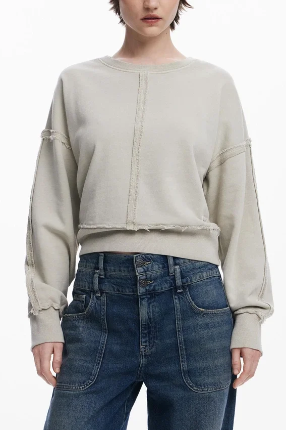 Topstitched Sweatshirt Topstitched Sweatshirt