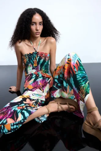 Tropical Printed Jumpsuit