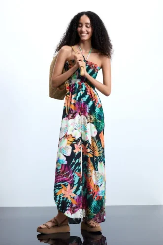 Tropical Printed Jumpsuit