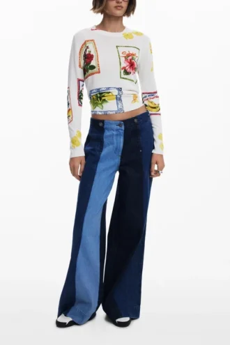Tropical Stamps Sweater