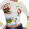 Tropical Stamps Sweater