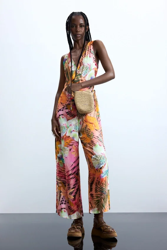 Tropical Wrap Jumpsuit Tropical Wrap Jumpsuit