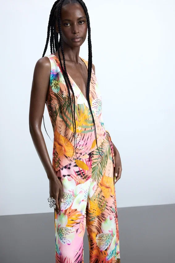 Tropical Wrap Jumpsuit Tropical Wrap Jumpsuit