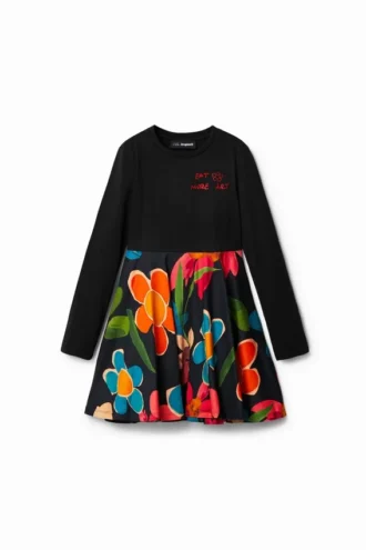 Two-In-One Floral Dress