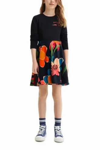 Two-In-One Floral Dress
