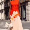 Two-Tone Floral Dress Two-Tone Floral Dress