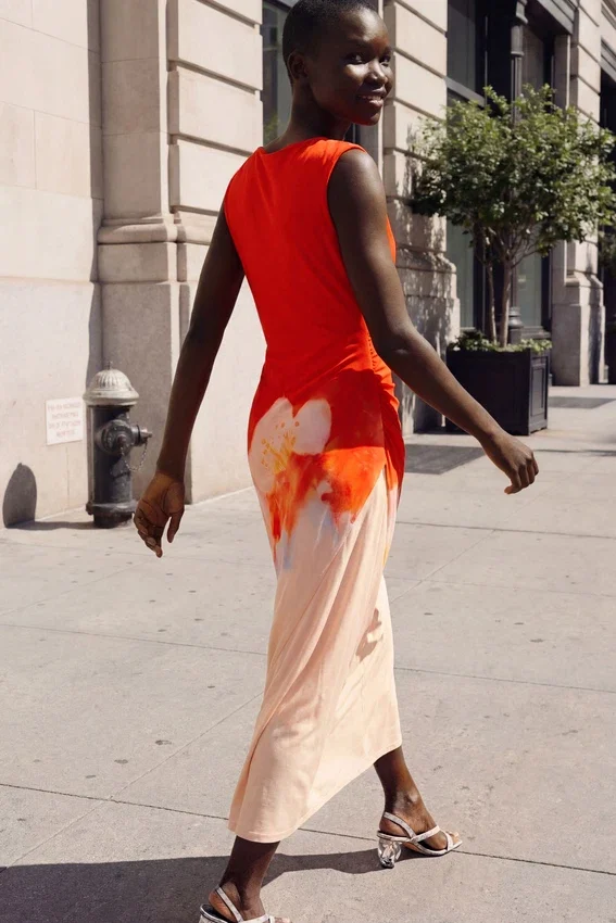 Two-Tone Floral Dress Two-Tone Floral Dress