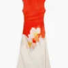 Two-Tone Floral Dress Two-Tone Floral Dress