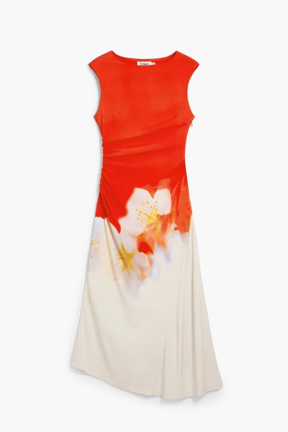 Two-Tone Floral Dress Two-Tone Floral Dress