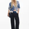 Two-Tone Knit Cardigan Two-Tone Knit Cardigan