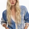Two-Tone Knit Cardigan Two-Tone Knit Cardigan
