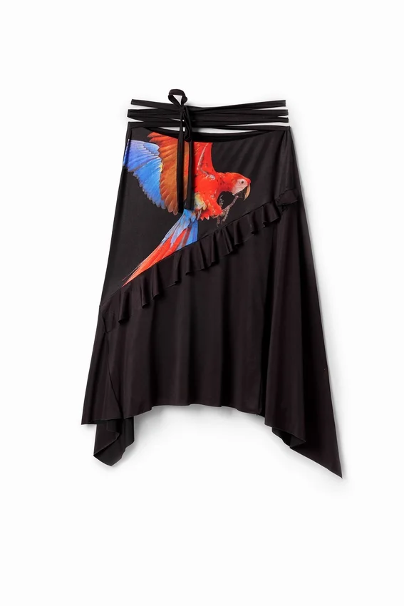 Tyler Mcgillivary Parrot Midi Skirt Tyler Mcgillivary Parrot Midi Skirt