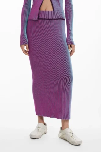 Vertical Striped Skirt