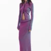 Vertical Striped Skirt