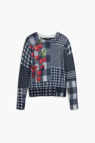 Vichy Fruit Sweater
