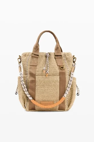 Voyager Raffia Backpack