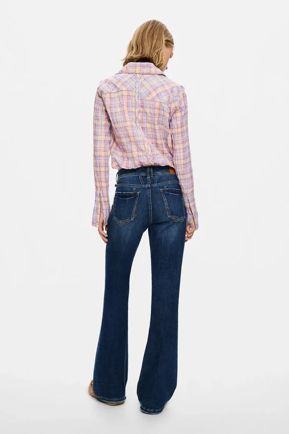 Washed Flared Jeans Washed Flared Jeans
