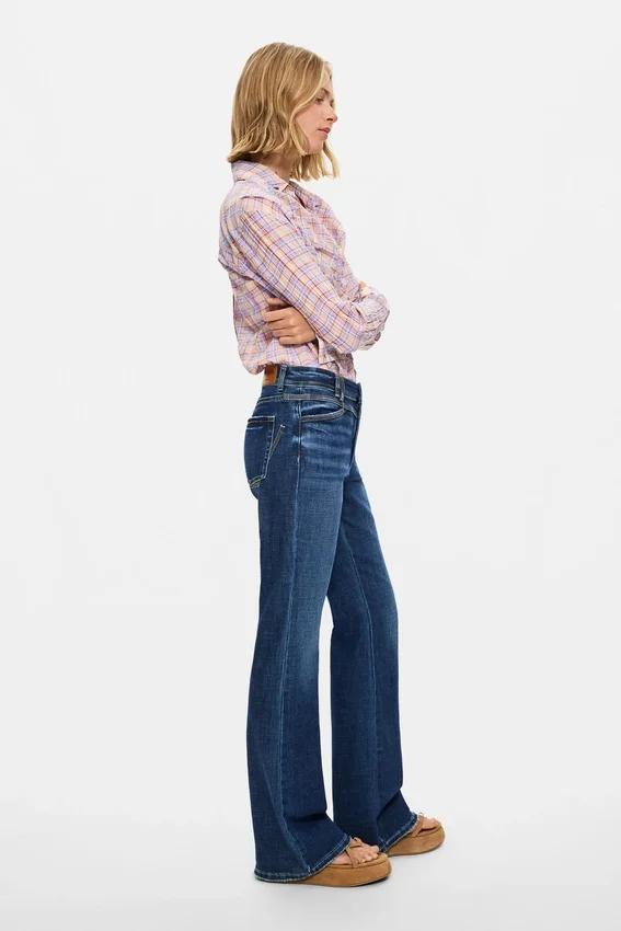 Washed Flared Jeans Washed Flared Jeans