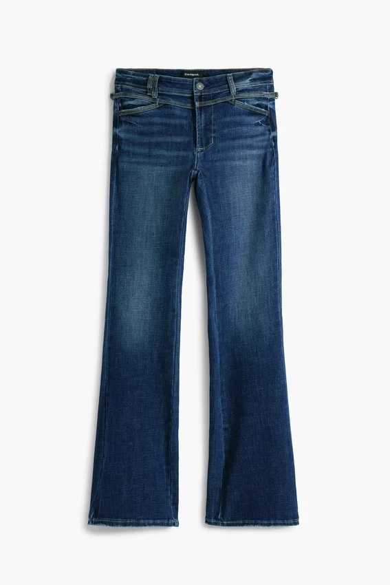 Washed Flared Jeans Washed Flared Jeans