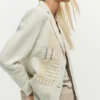 White Patchwork Blazer White Patchwork Blazer